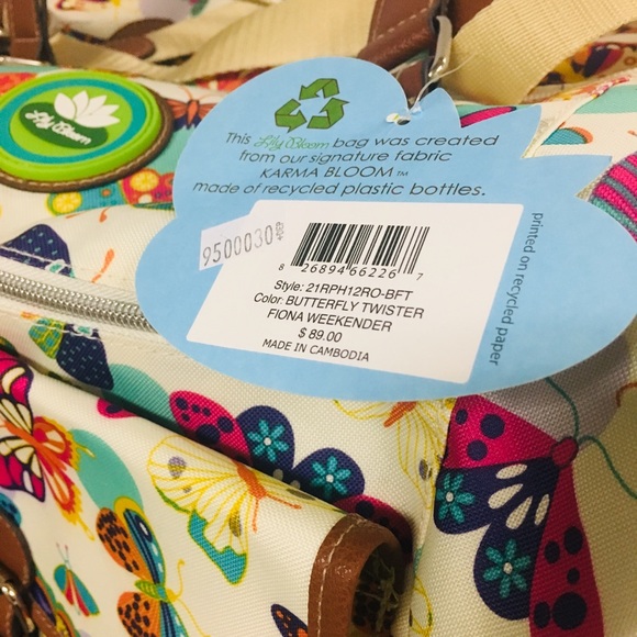 Lily Bloom Weekender Butterfly Bag - Picture 2 of 2